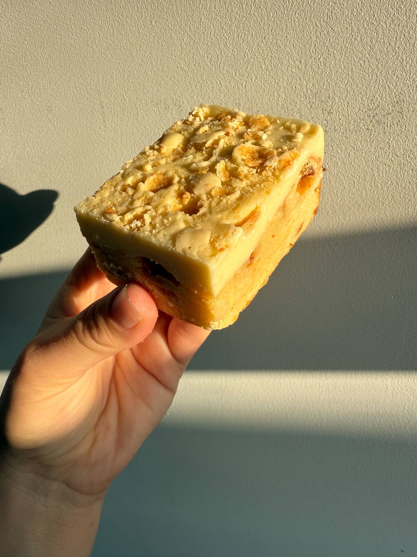 White Malteser and Salted Caramel Blondie